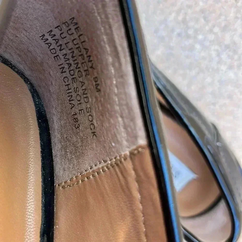 Steve Madden Mellany Patent leather loafers, black, size 9 - Picture 5 of 8